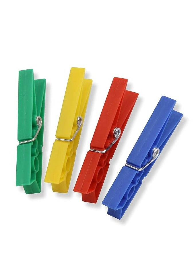 48PCS Colorful Plastic Clothespins, Powerful Clothes Pegs, Windproof Laundry Pegs  - Image 4