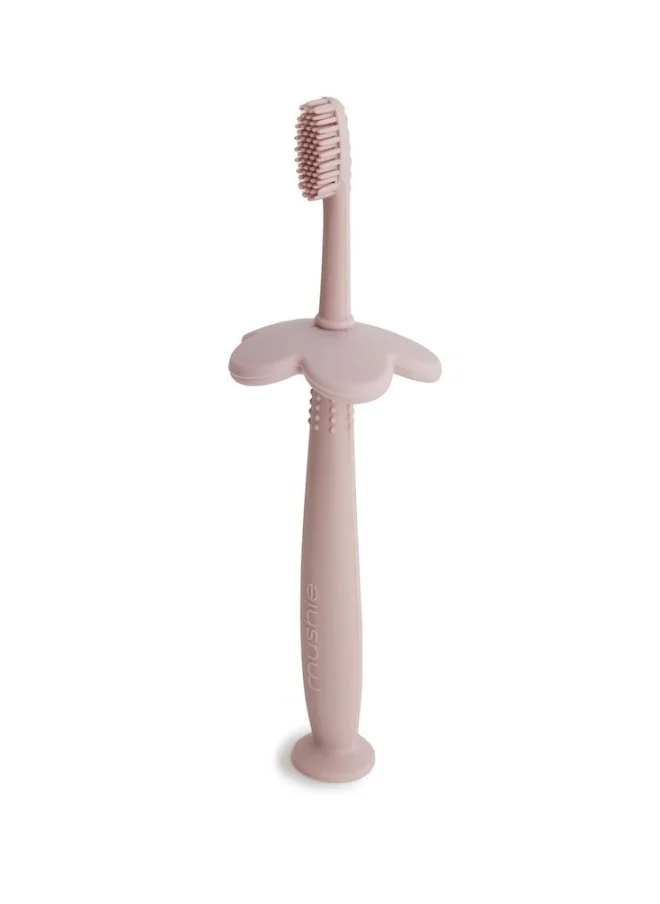mushie Mushie Flower Training Toothbrush Blush
