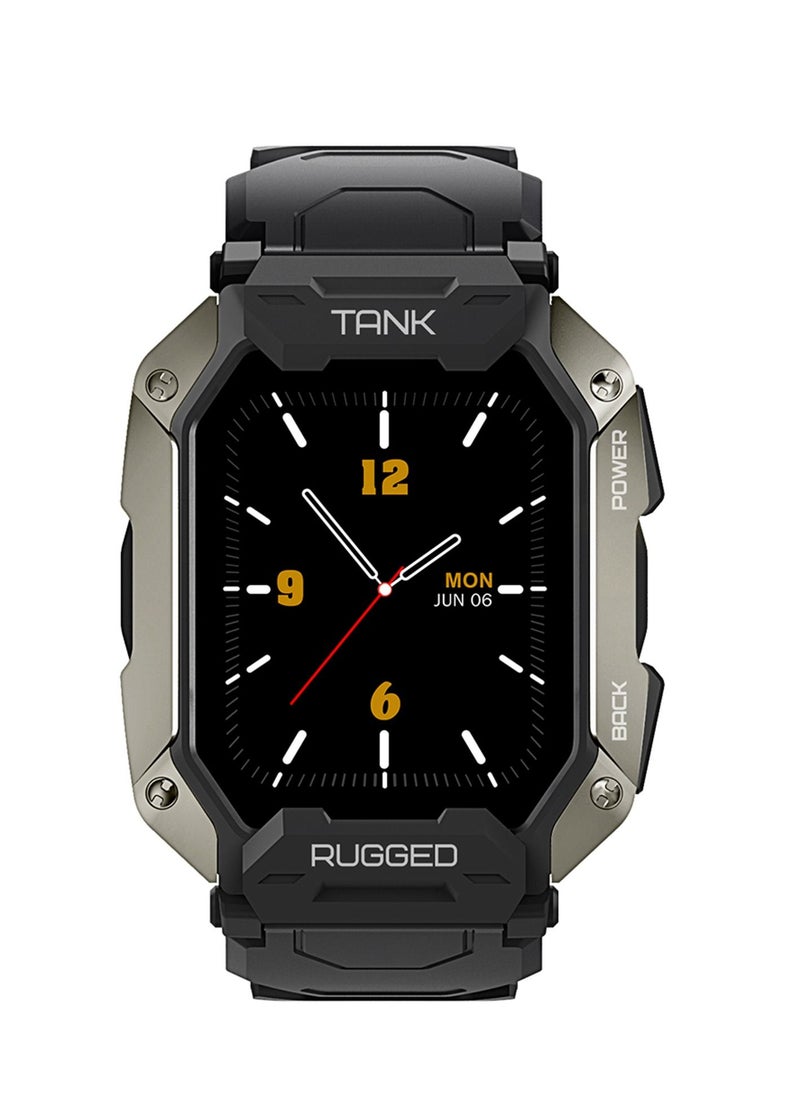 KOSPET - KOSPET TANK M1 PRO Outdoor Sports Rugged Smartwatch Black - Image 1