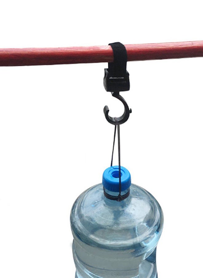 أوتاد مجموعة خطافات مريحة قابلة للدوران بزاوية 360 درجة ومتعددة الوظائف ومخصصة لعربة الأطفال من قطعتين - لون أسود - Image 3