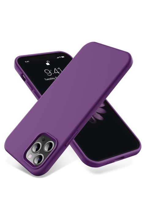 Compatible with iPhone 14 Pro Max (6.7 Inch) Case, Liquid Silicone Case, Full Body Protective Cover, Shockproof, Slim Phone Case, Anti-Scratch Soft Microfiber Lining