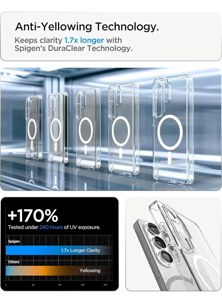 SPIGEN SGP For Samsung Galaxy S26 ULTRA case cover Ultra Hybrid MagFit [MagSafe compatible] (2026) - Clear White - Image 4