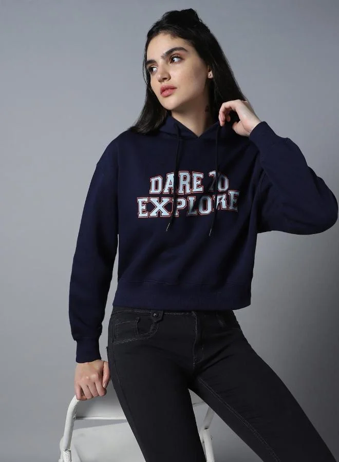 HIGH STAR Navy Women Navy Sweatshirt for Women | Best Price UAE
