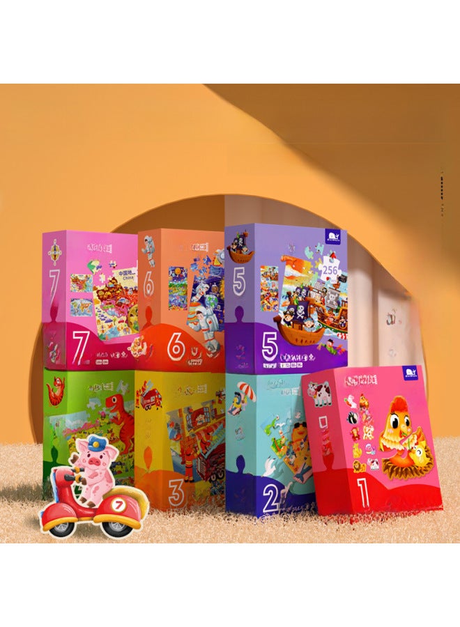 MiniWhale Children's Early Education Puzzle Advanced Luminous Puzzle Baby Children's Enlightenment Toy Knowledge 2-6 Years Old-Color:Level 7-Map Of China MW4127 - Image 2