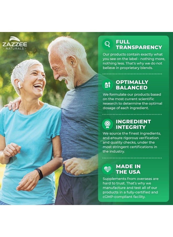 Zazzee - Zazzee Alpha GPC Choline 600 mg per Serving, 75 Count, Vegan, Support for Overall Brain Function, Memory, Focus and Concentration - Image 1