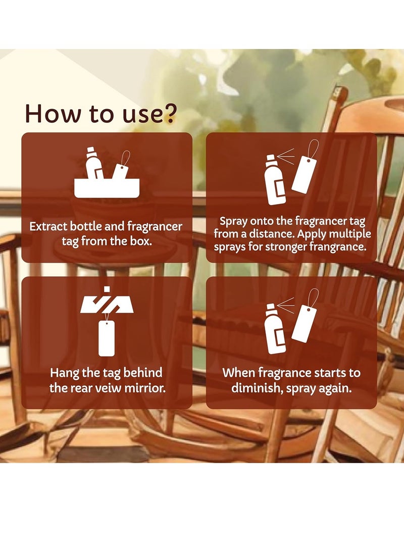 BLACK ODOR Exotic Vanilla Car & Home Perfume Spray 30ml BO-34 – Long Lasting Air Freshener with Hanging Tag, 100% Natural Essential Oils, Alcohol Free, Eco Friendly, for Car, SUV, Sedan, Living Room, Office & Gym - Image 5