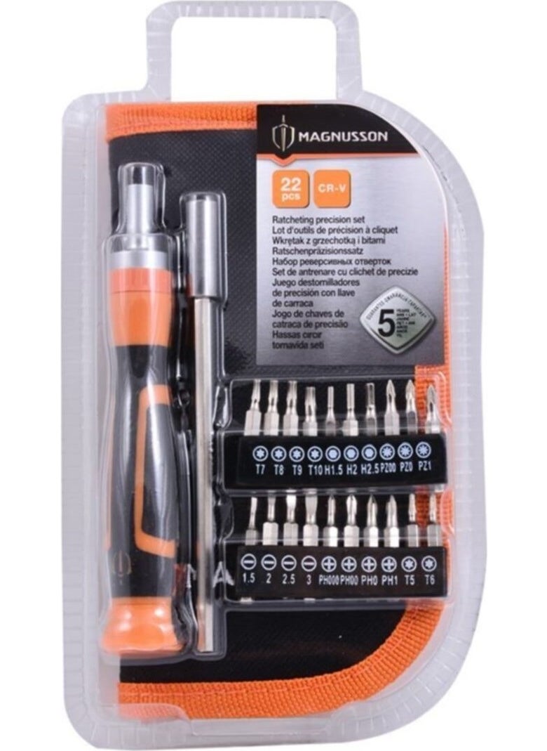 Precision Ratchet Screwdriver Set 22 Pieces - pzsku/Z45AD69F6D863780198C2Z/45/_/1727706997/a90506cf-8bf8-4588-ae66-8bec897d4002