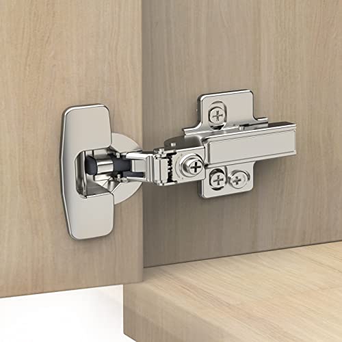 Chibery 10 Pack Frameless Inset Soft Close Concealed European Hinges, Self Closing Satin Nickel, 105 ° Open Angle 4D Adjustment, Speed Control, Clip On, Stainless Steel for Cabinet Door - Image 1
