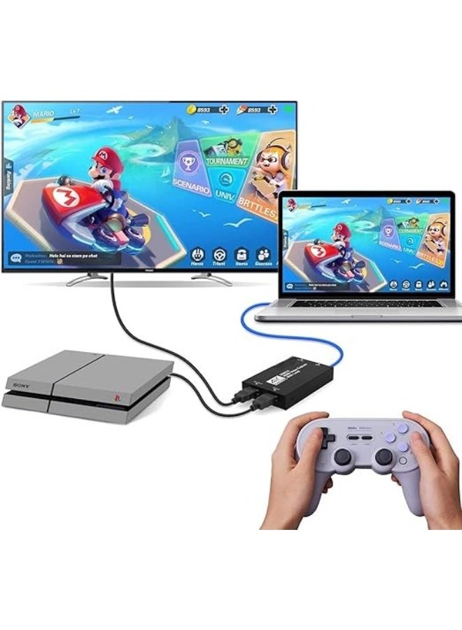 4K HDMI to USB Video Capture Card with USB 3.0, 1080p 60fps Recording for Game Streaming, Compatible with Consoles and Computers - Image 3
