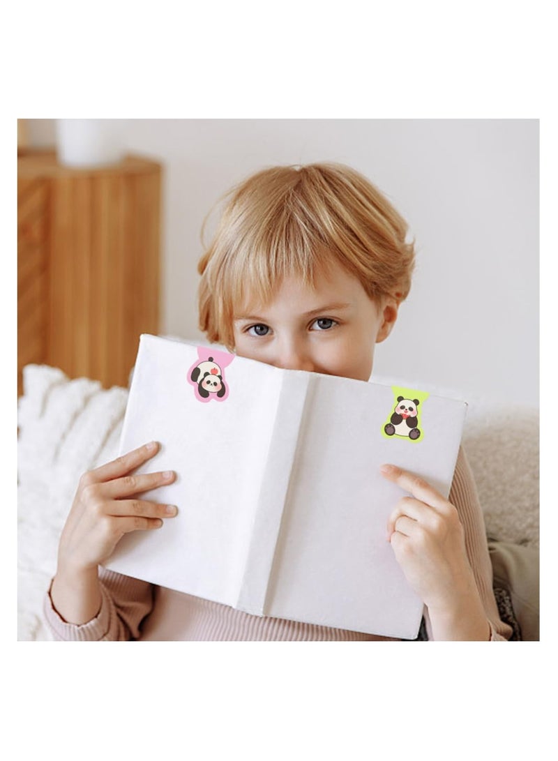 12 Pcs Panda Magnetic Bookmark,  Panda Book Marks for Children Page Markers Magnet Page Clip Bookmark Gift for Teachers, Book Lovers, Students, Kids Reading Book Marker Clips - Image 3
