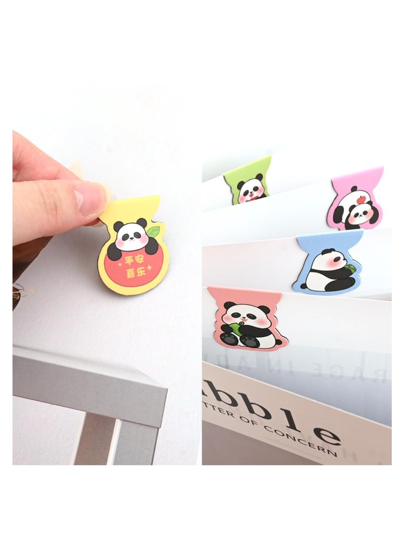 12 Pcs Panda Magnetic Bookmark,  Panda Book Marks for Children Page Markers Magnet Page Clip Bookmark Gift for Teachers, Book Lovers, Students, Kids Reading Book Marker Clips - Image 5
