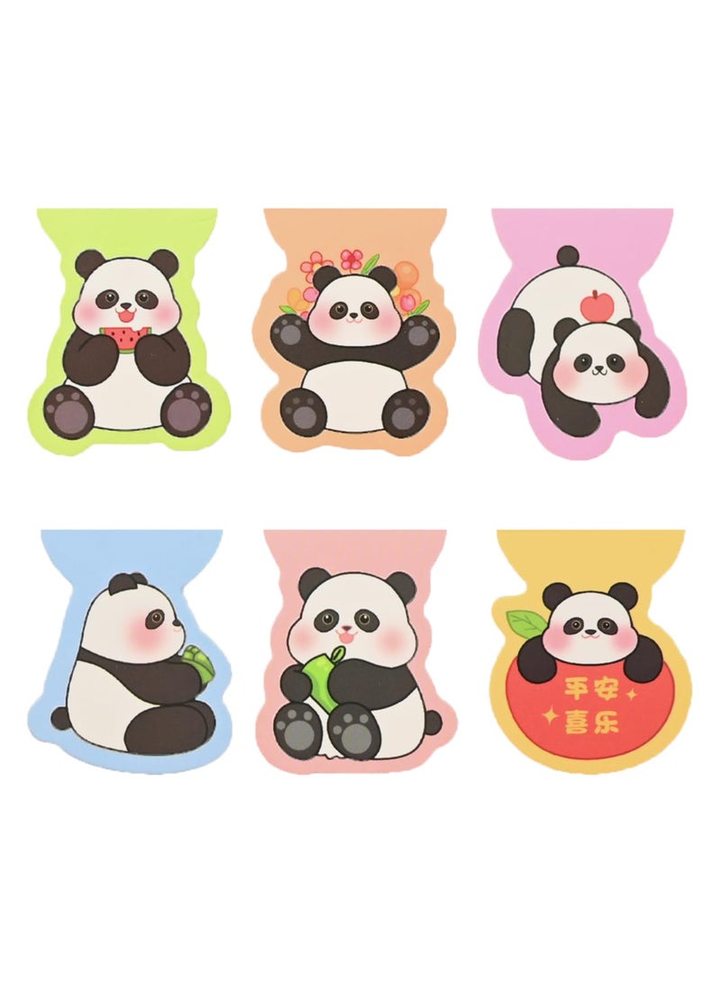 12 Pcs Panda Magnetic Bookmark,  Panda Book Marks for Children Page Markers Magnet Page Clip Bookmark Gift for Teachers, Book Lovers, Students, Kids Reading Book Marker Clips - Image 1