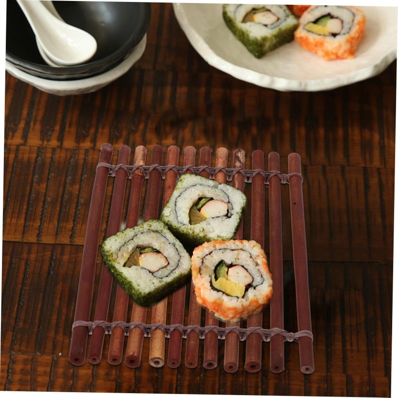Japanese Bamboo Sashimi Serving Tray Platter Sushi Decorative Plate Home - Image 3