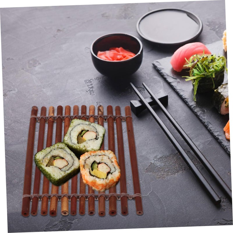 Japanese Bamboo Sashimi Serving Tray Platter Sushi Decorative Plate Home - Image 4
