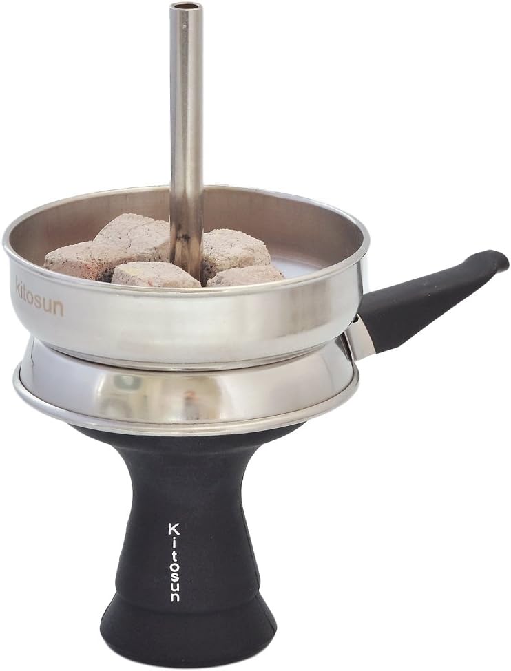 KITOSUN Hookah Bowl Set - Silicone Hookah Tobacco Shisha Bowl with Heat Management Screen Charcoal Holder for Smoking Shisha Hookah Easy Replace Charcoal Fast Cleaning - Image 1