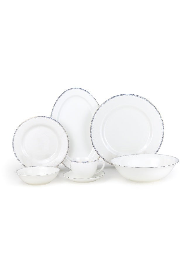 Shallow Cuisine Art VERA 12-Piece Stoneware Dinner Set - Modern Plates & Bowls Service for 4 - Durable Ceramic Tableware with Gift Box - Microwave & Dishwasher Safe - Elegant Dining Essentials - Image 1