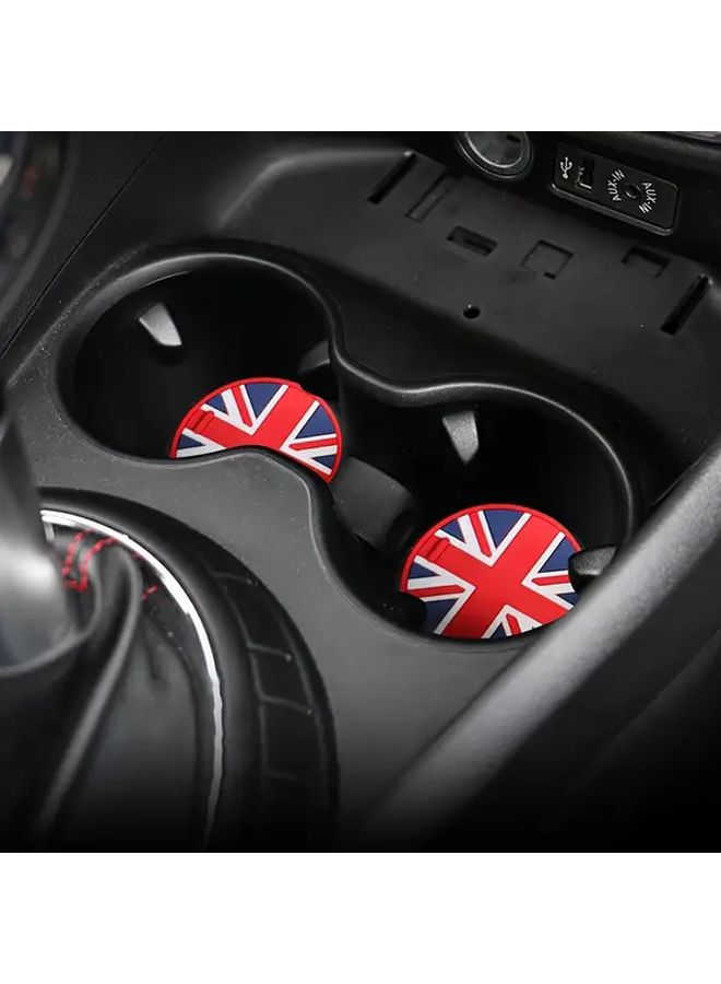 Red Silicone Car Cup Coasters Compatible With Cooper F60 R60 F54 Models - Image 3