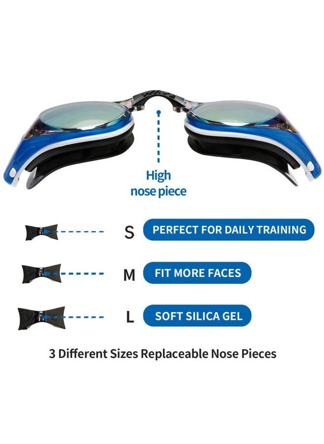 Wave Nearsighted Swim Goggles, Shortsighted Optical Swimming Goggles No Leaking Anti Fog UV Protection for Adult Men Women Youth  - Image 5