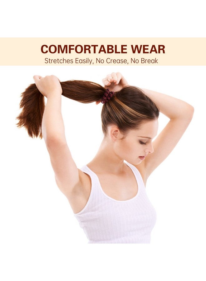 winthrop 15 Pcs Spiral Hair Ties No Crease Coil Hair Ties For Women Large Size Matte Color Phone Cord Hair Accessories For Curly Hair Thick Hair (2.2 Inches) - Image 4