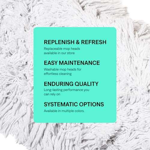 Tidy Tools 36 Inch Commercial Dust Mop Replacement Head – Reusable Cotton Dust Mop Refill for Floor Cleaning and Janitorial Use - Image 2
