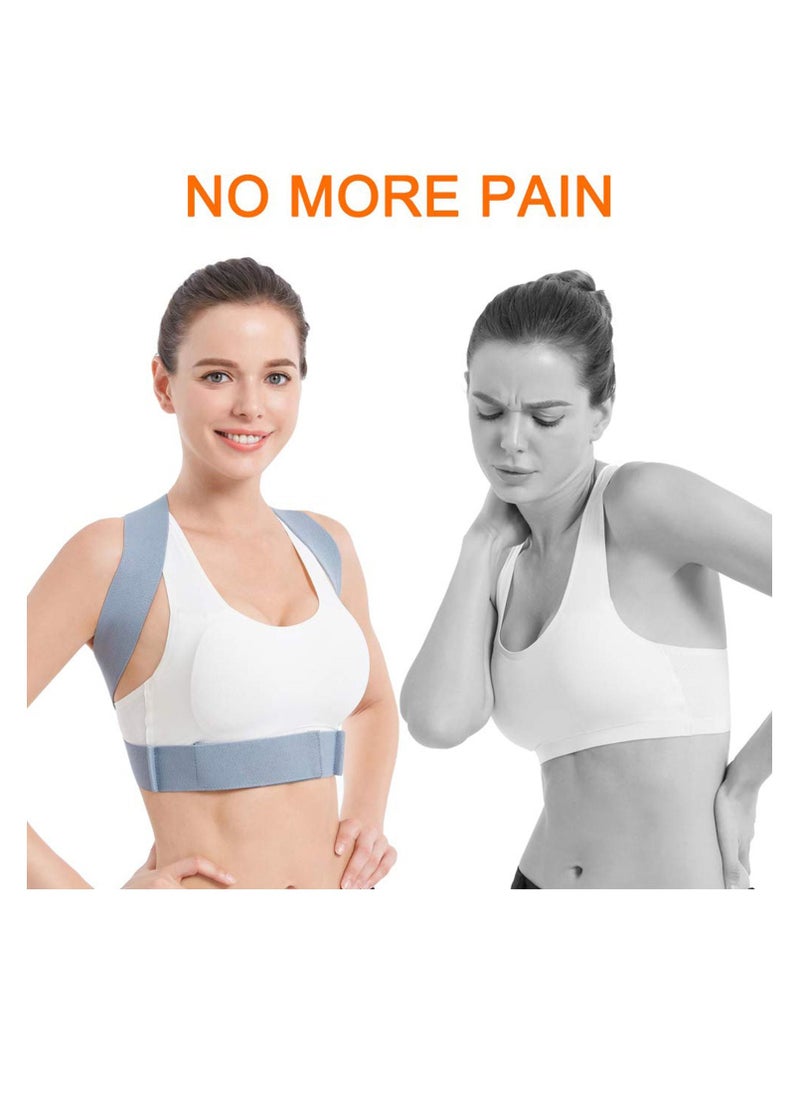 SYOSI Back Support Posture Corrector Back Brace Posture Corrector for Women Men Fully Adjustable Back Brace Comfortable Posture Support for Back Neck and Shoulder Relief  - Image 4
