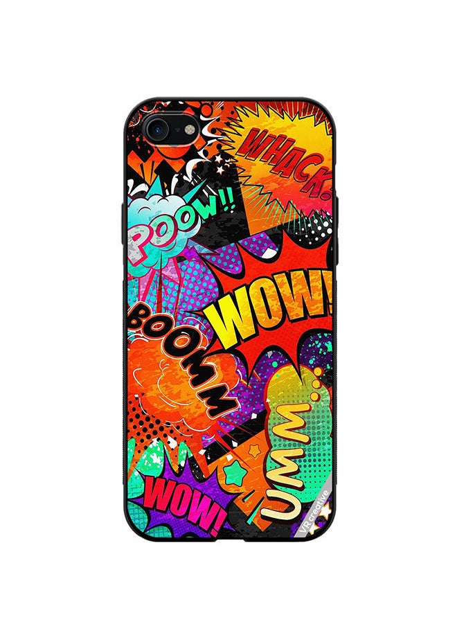 VR CREATIVE - Protective Case Cover For Apple iPhone 7/8/SE 2020 Multiple Sticker Design Multicolour - Image 1