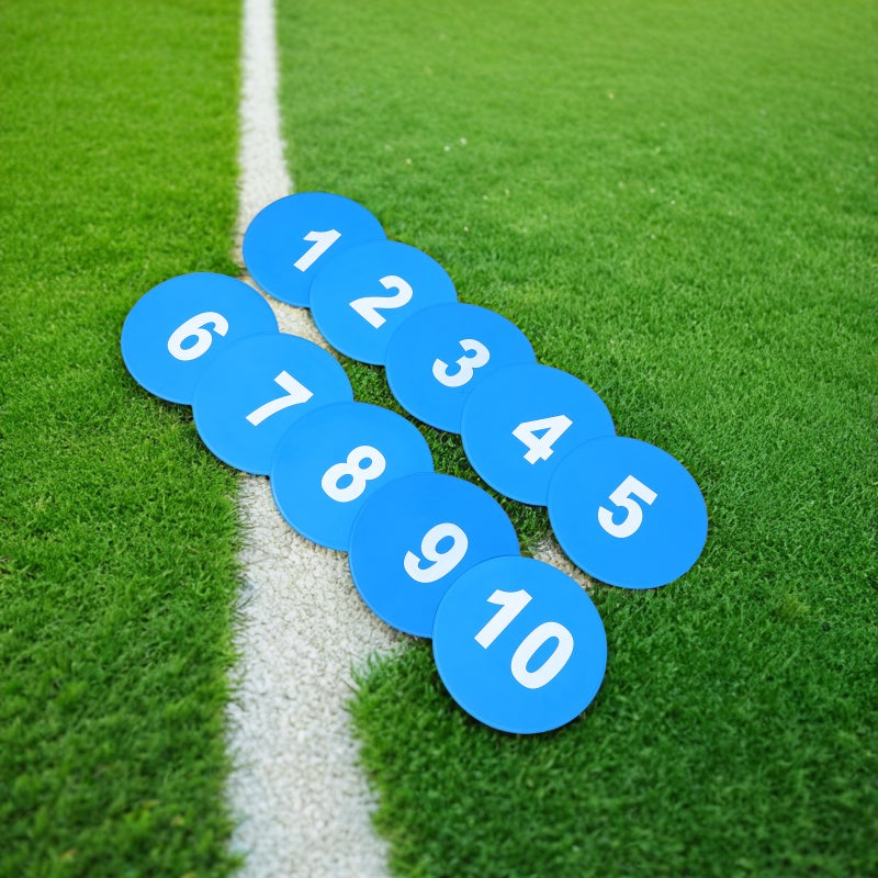 20 pcs Numbered Spot Markers: Floor Markers Floor Dots Flat Cones Agility Dots for Kids Soccer Basketball Sports Speed Agility Training Preschool Classroom Activities - Image 3