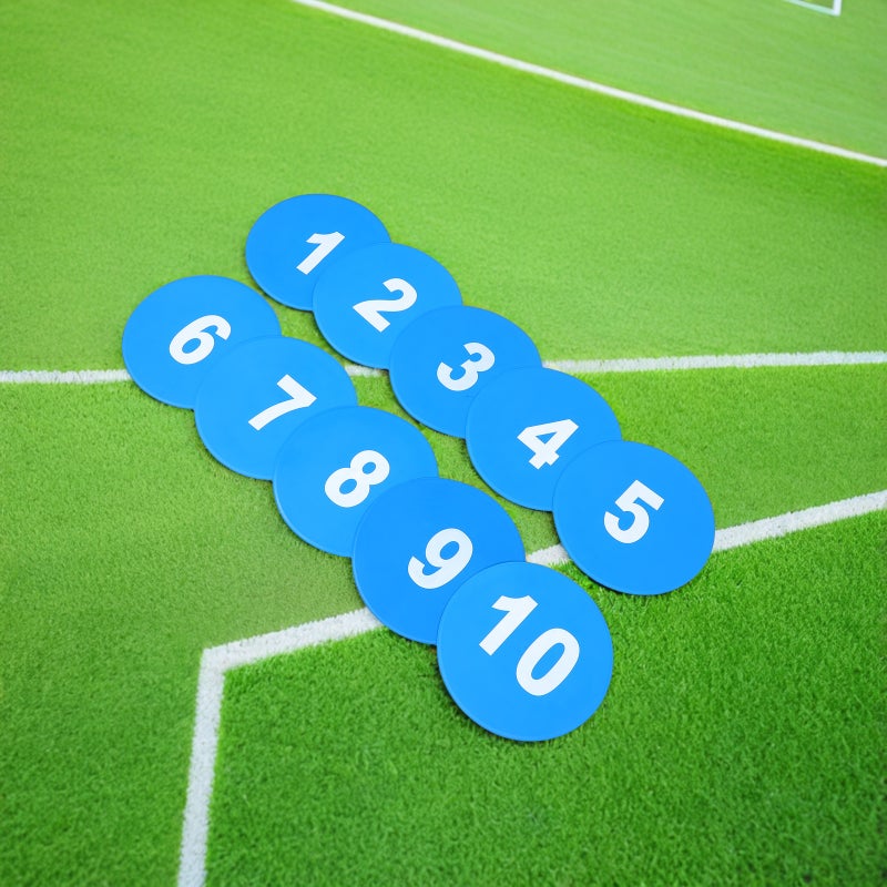 20 pcs Numbered Spot Markers: Floor Markers Floor Dots Flat Cones Agility Dots for Kids Soccer Basketball Sports Speed Agility Training Preschool Classroom Activities - Image 2
