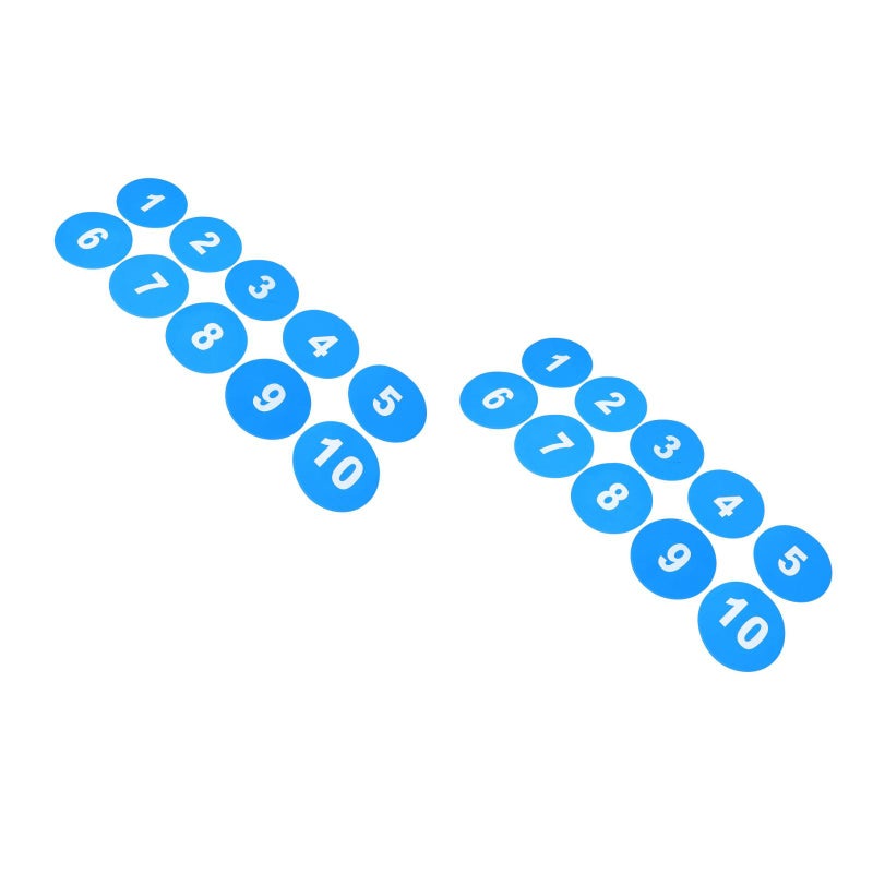 20 pcs Numbered Spot Markers: Floor Markers Floor Dots Flat Cones Agility Dots for Kids Soccer Basketball Sports Speed Agility Training Preschool Classroom Activities - Image 1