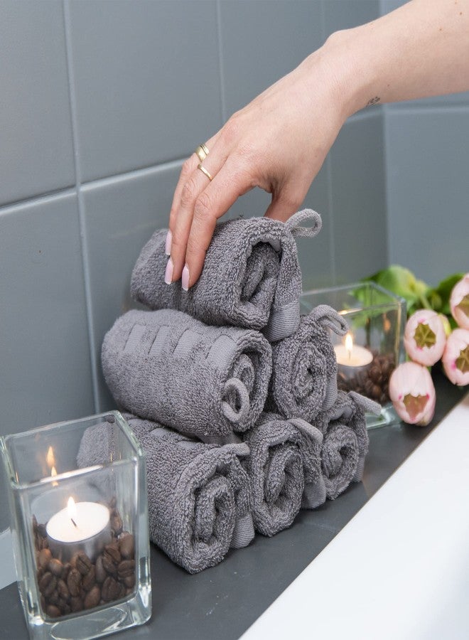 Made Easy Kit Bath Mitts - Pack of 6 - (6" x 9") European Style Washcloth with Loop (Variety, 6 x 9 inches) - Image 3