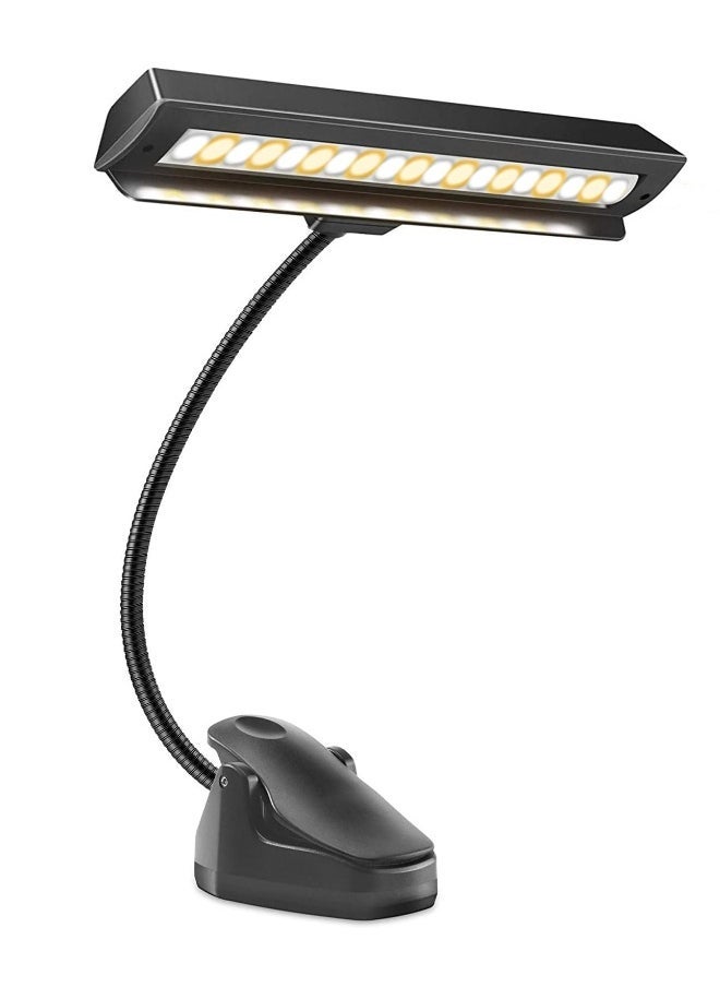 Rechargeable Music Stand Light, Clip-On Piano Light for Musicians, 9-Level Dimmable, Portable USB-C Lamp, Perfect for Piano, Orchestra, Podium, Easel