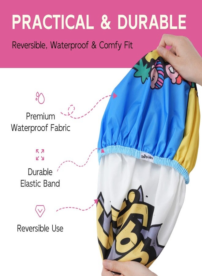 Years Calm Waterproof Shower Cap for Women - Protect Blowouts & Long Thick Hair, Double-Sided Design with Soft Secure Fit, Reusable Bath Cap - Image 5