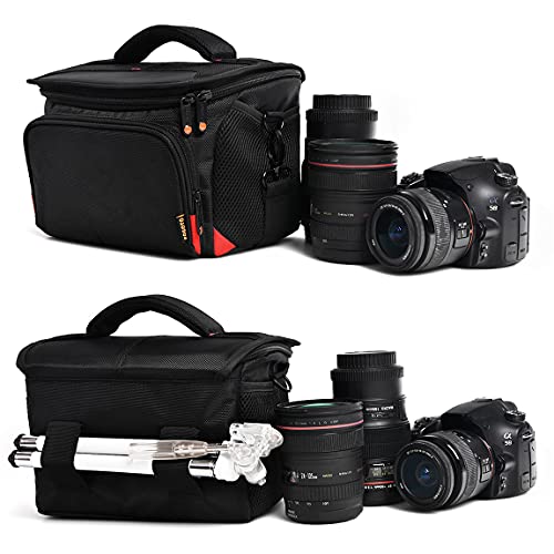 FOSOTO Shockproof DSLR Camera Shoulder Bag Case Compatible for Canon EOS T5i T6 T7i 5D 6D, Nikon D3400 D5600 D7200 D750 D610, Sony A99 Olympus Fujifilm Pentax - Image 5