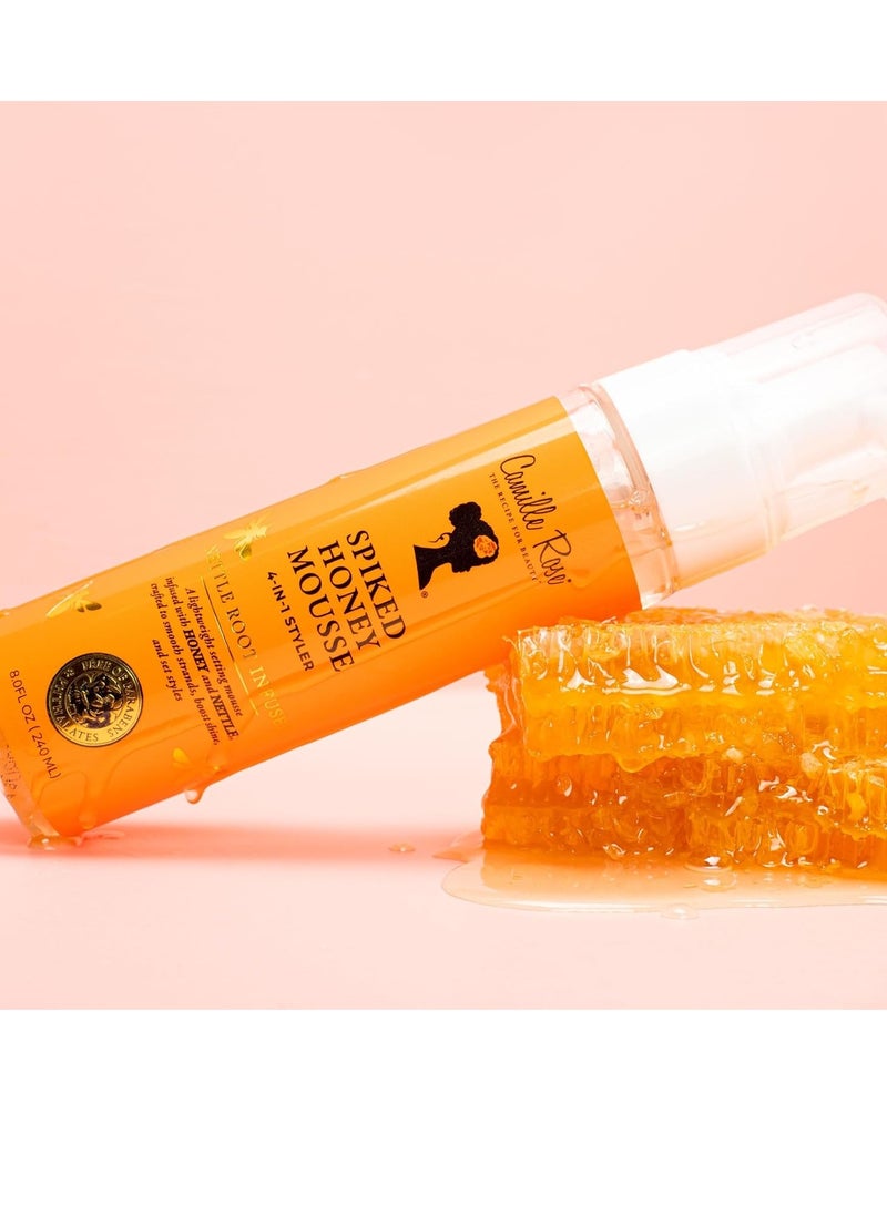 Camille Rose - Camille Rose 4-in-1 Hair Styler with Honey Toothed to Define Curls and Hold Styles in Place while Nourishing and Adding Shine | With Honey and Nettle, Foam - Image 1