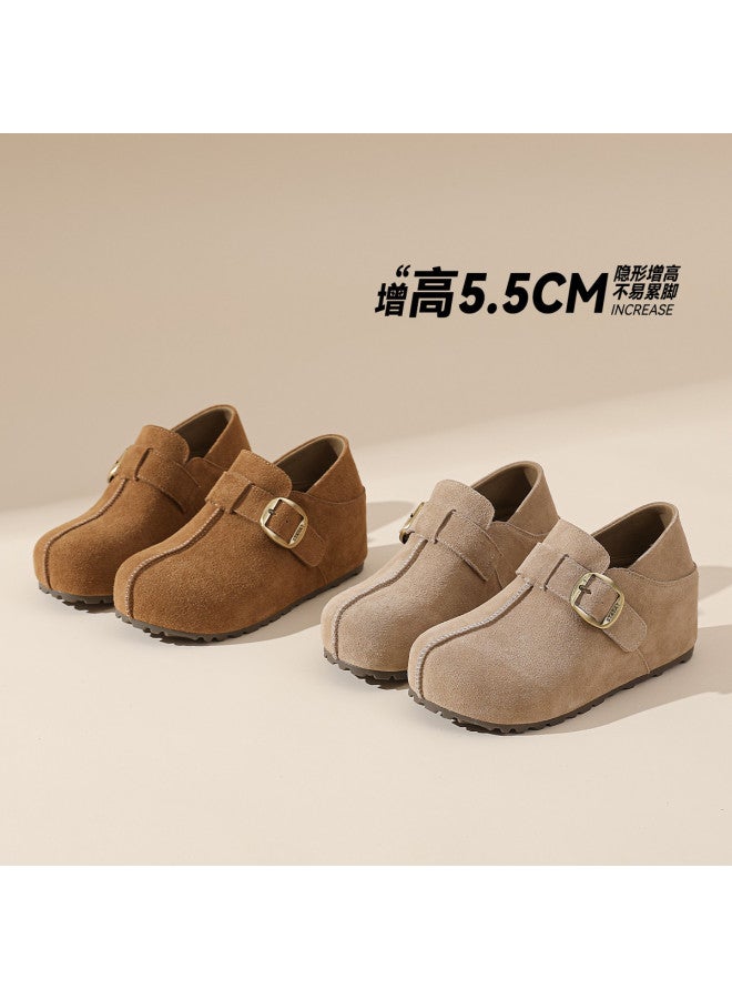 St&Sat Saturday Platform 5.5cm Birkenstock Style 26 Spring Comfortable Versatile Slip-on Casual Women's Shoes - Image 5