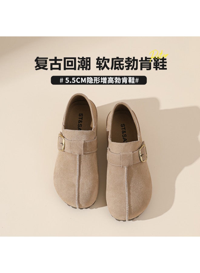 St&Sat Saturday Platform 5.5cm Birkenstock Style 26 Spring Comfortable Versatile Slip-on Casual Women's Shoes - Image 4