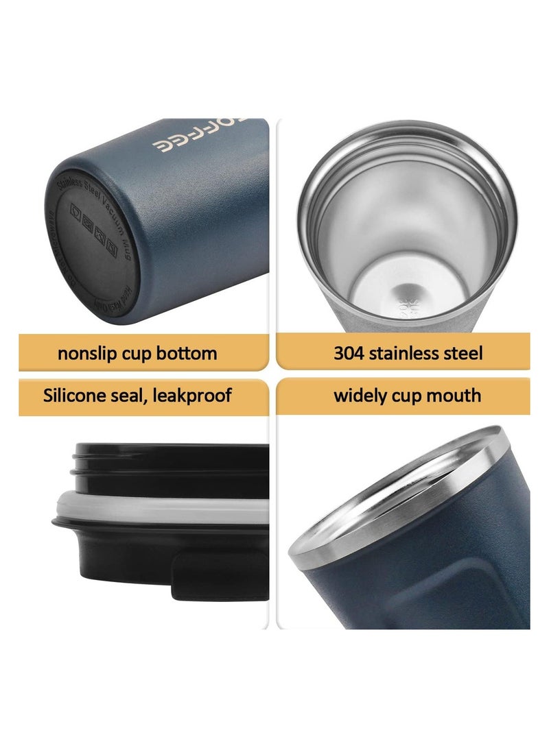 Coffee Vacuum Insulated Travel Mug Leakproof Double Wall Stainless Steel Reusable Coffee Cup with Lid for Hot and Cold Drinks  - Image 3