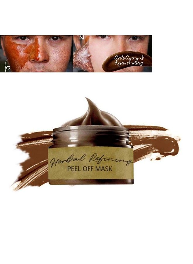 Grospe Peel Off Face Masks Peeloff Blackhead Mask Blackhead Remover Mask Herbal Mask Cream Deep Cleaning Facial Mask Pore Shrinking Acne And Oil Control For Face & Nose（120G） - Image 1