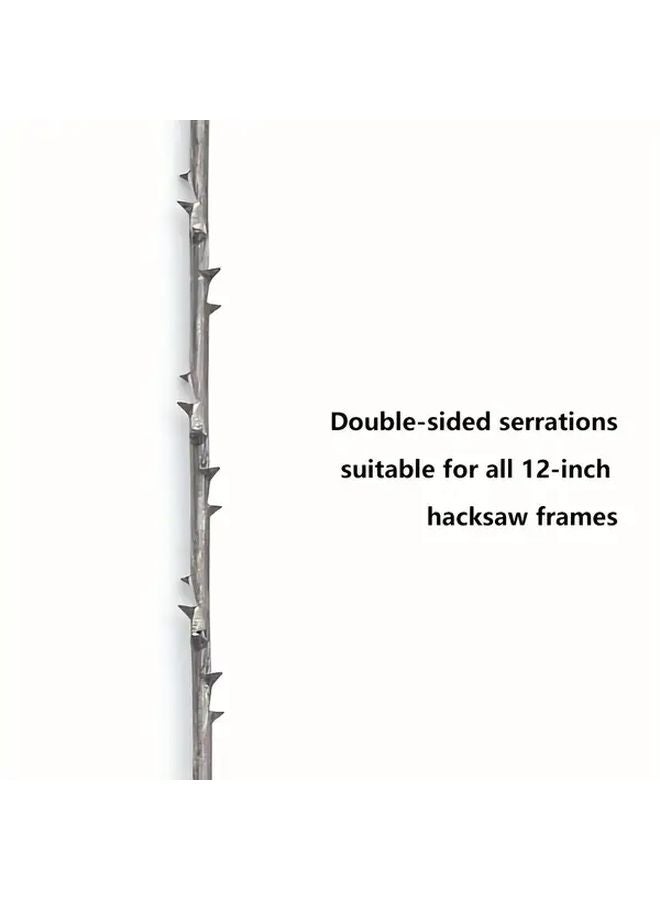 24pcs Heavy Duty U Shaped Coping Saw Blades 300mm High Carbon Steel For Woodworking Metalworking - Image 5