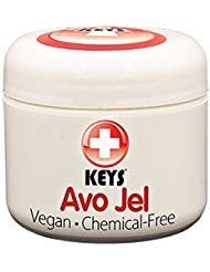 Keys Avo Jel All Natural, Vegan, Chemical-Free Alternative Naturals Petroleum Jelly Free Skin Protectant made from Pure Organic Jellied Avocado Oil, No Wax, No Synthetic Ingredients, 2 ounces