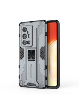 Case Cover For vivo X70 Pro+ Supersonic PC + TPU Shock-proof Protective Case with Holder Grey - pzsku/Z45AF006780D091159DDCZ/45/_/1711249441/1f8106ce-7705-4eba-aa12-16676d48e47d