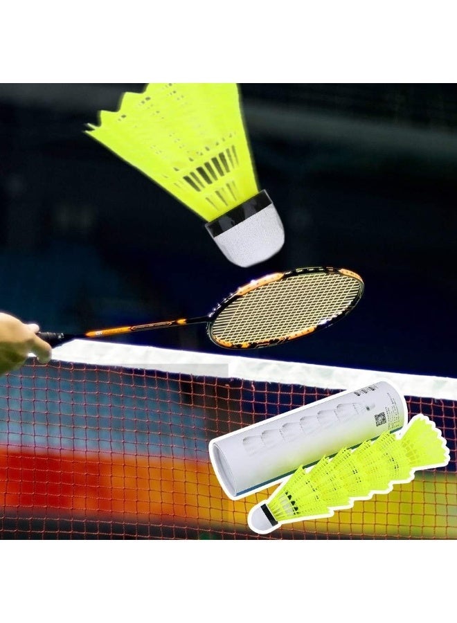 Pro Action High-Visibility Neon Plastic Shuttlecock for Professional and Recreational Badminton - Durable Aerodynamic Design, Bright Green Color for Enhanced Tracking - Image 5