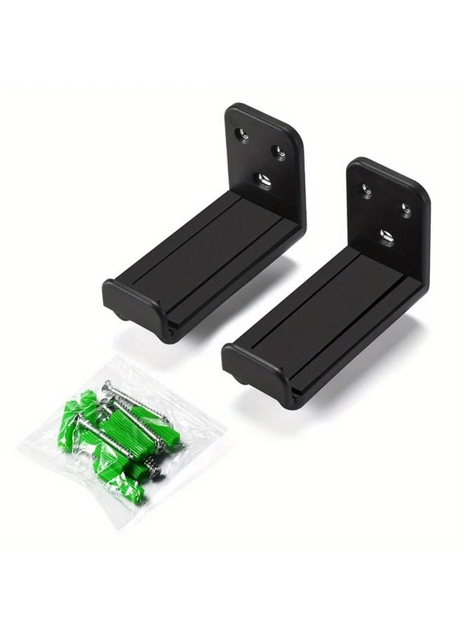 Universal Black Soundbar Wall Mount Bracket Holder For Samsung Vizio LG Bose - Image 1
