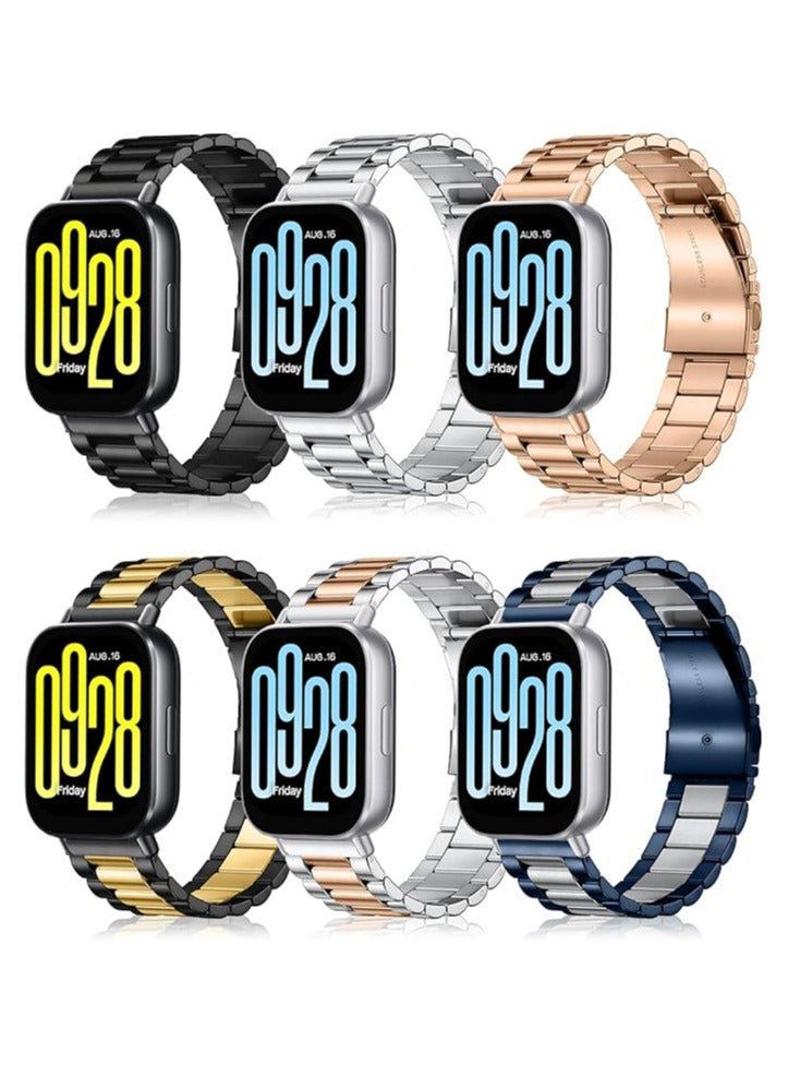 Strap for Xiaomi Redmi Watch 5 Active, [Stainless Steel Replacement Bracelet] [Wear-Resistant] [Corrosion Resistance], Band for Xiaomi Redmi Watch 5 Active - Silver - Image 5