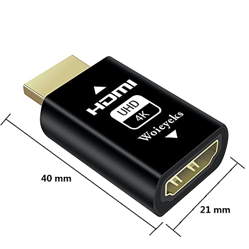Woieyeks 4K HDMI edid Emulator passthrough -Default Resolution 1920x1080@60Hz Highest 3840x2160@60Hz - for Mac Thunderbolt to HDMI Switches/Extender/AV Receiver/Video Splitters - Image 5
