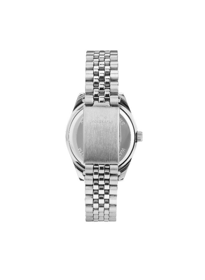 Chronostar Men's Blue Round Analog Dial with Silver Stainless Steel Band Watch - 41mm - R3753312008 - Image 4