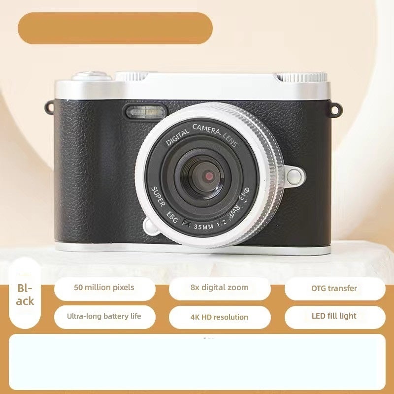 ميباي كاميرا رقمية ثنائية العدسة عالية الدقة بتصميم رجعي للأطفال - 20 ميجابكسل CCD، تقريب 8x، تصوير فوري، نقل الصور إلى الهاتف - Image 1
