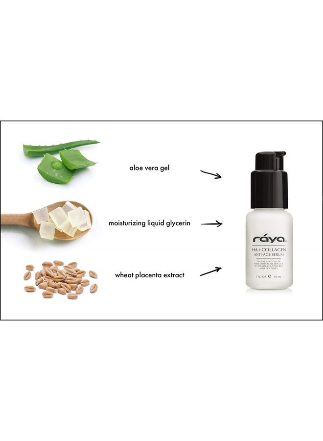 RAYA HA + Collagen Serum (502) | Anti-Aging Facial Treatment for All Skin | Helps Reduce Age Lines and Wrinkles | Tightens, Firms, and Softens Skin - Image 2