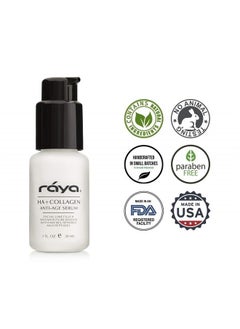 Raya RAYA HA + Collagen Serum (502) | Anti-Aging Facial Treatment for All Skin | Helps Reduce Age Lines and Wrinkles | Tightens, Firms, and Softens Skin  - Image 4