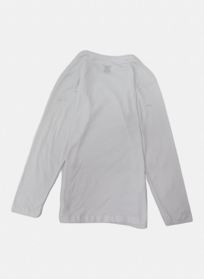 Junior White Long-Sleeved Undershirt - Image 2